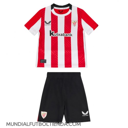 Camiseta Athletic Bilbao Primera Equipación Replica 2024-25 para niños mangas cortas (+ Pantalones cortos)